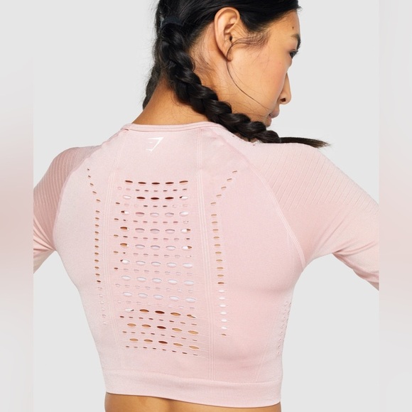 Gymshark Glow seamlesss long sleeve crop top - Picture 9 of 12